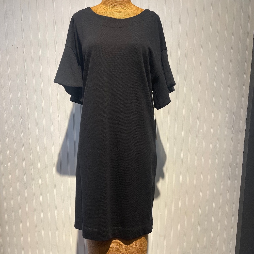 Combed Cotton Flutter Sleeve Dress